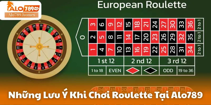 Những Lưu Ý Khi Chơi Roulette Tại Alo789